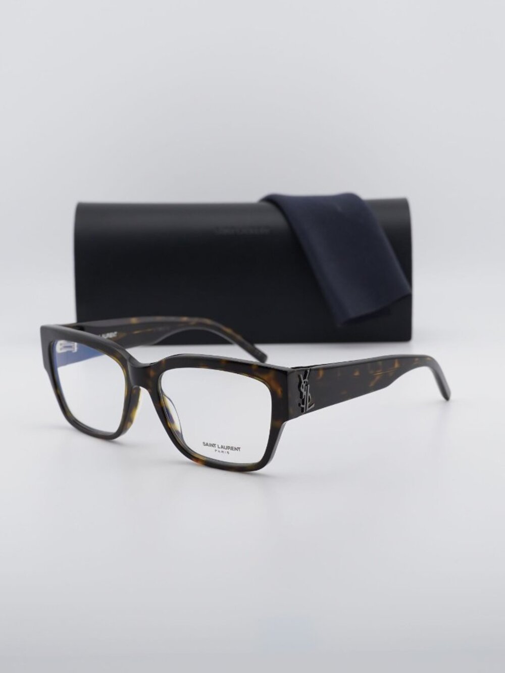 Saint Laurent SLM20 006 Square Eyeglasses Havana 54mm Square Frame